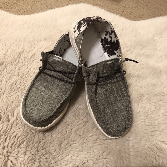 Hey Dude Shoes - Heydude Wendy grey cow